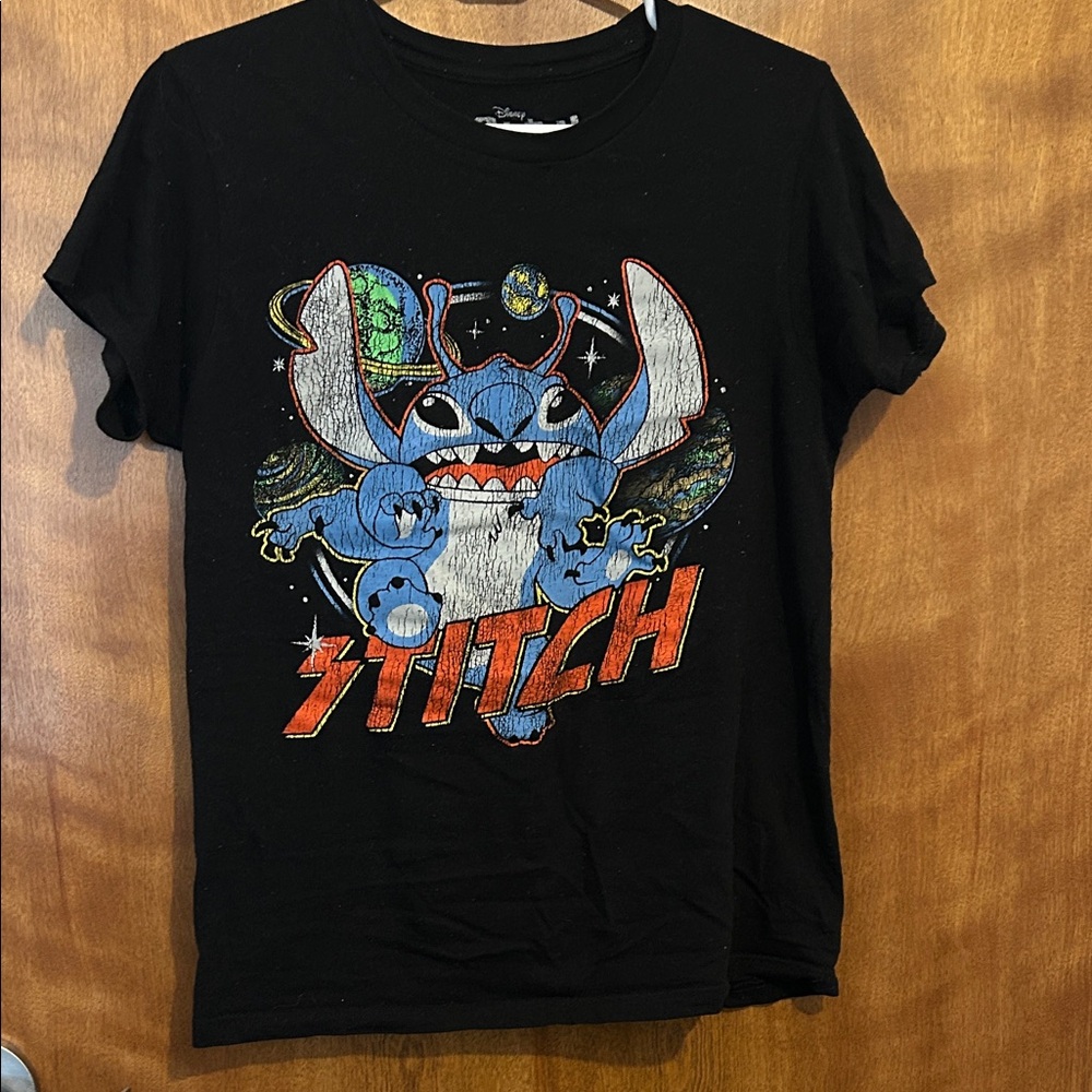 Disney Black and Blue Stitch T-Shirt